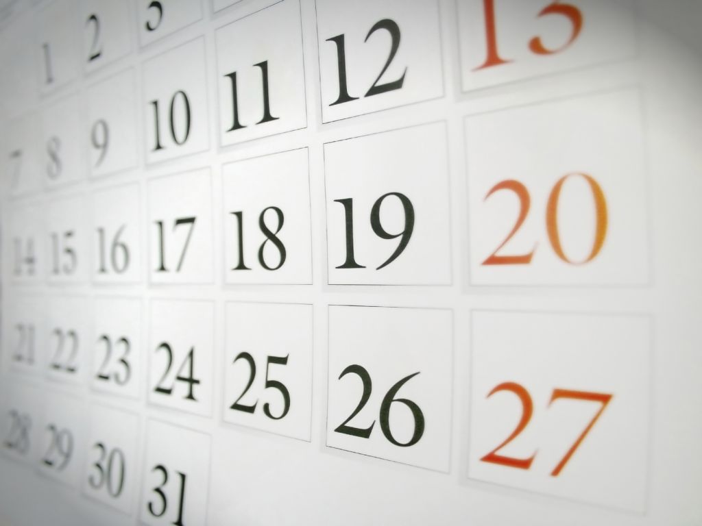 Calendário das competições coletivas 2013